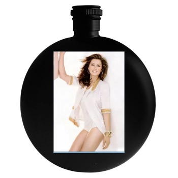 Jessica Biel Round Flask