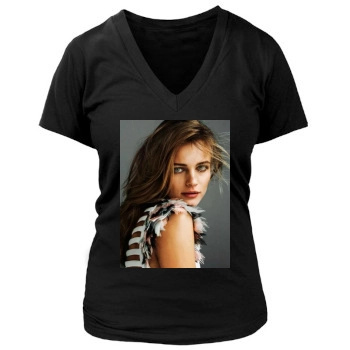 Edita Vilkeviciute Women's Deep V-Neck TShirt