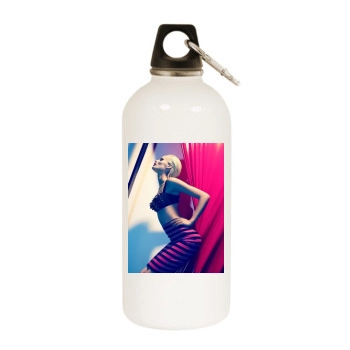 Edita Vilkeviciute White Water Bottle With Carabiner