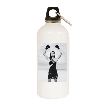 Edita Vilkeviciute White Water Bottle With Carabiner