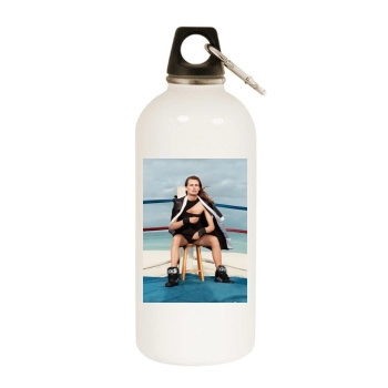 Edita Vilkeviciute White Water Bottle With Carabiner