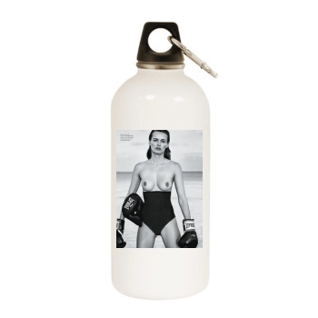 Edita Vilkeviciute White Water Bottle With Carabiner