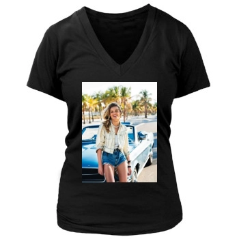 Edita Vilkeviciute Women's Deep V-Neck TShirt