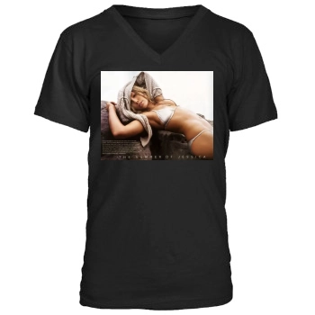 Jessica Biel Men's V-Neck T-Shirt