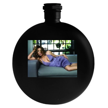 Jessica Biel Round Flask