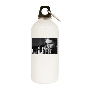 Edita Vilkeviciute White Water Bottle With Carabiner