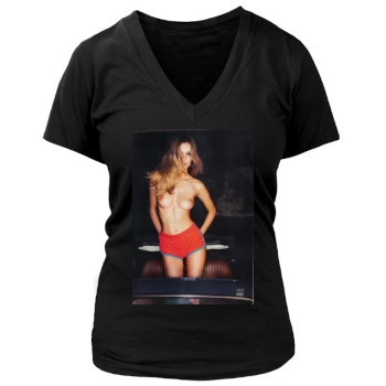 Edita Vilkeviciute Women's Deep V-Neck TShirt