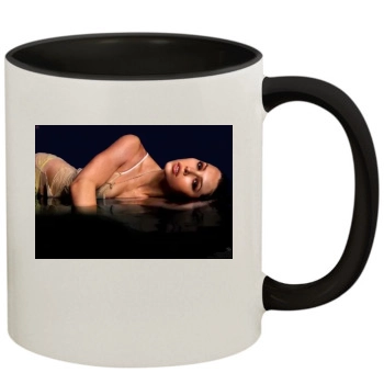 Jessica Biel 11oz Colored Inner & Handle Mug