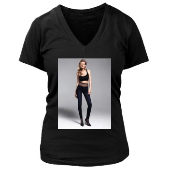 Edita Vilkeviciute Women's Deep V-Neck TShirt