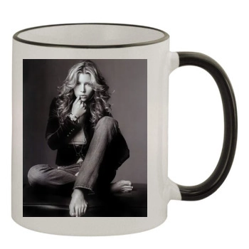 Jessica Biel 11oz Colored Rim & Handle Mug