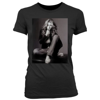 Jessica Biel Women's Junior Cut Crewneck T-Shirt