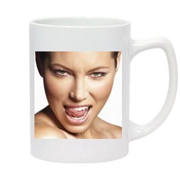 Jessica Biel 14oz White Statesman Mug