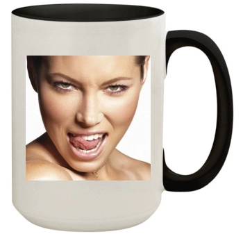 Jessica Biel 15oz Colored Inner & Handle Mug