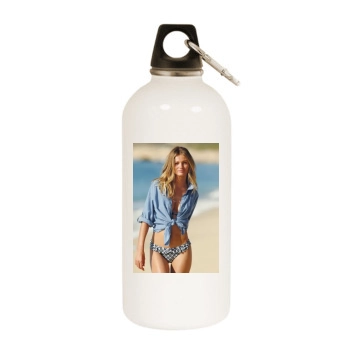 Edita Vilkeviciute White Water Bottle With Carabiner