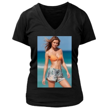 Edita Vilkeviciute Women's Deep V-Neck TShirt