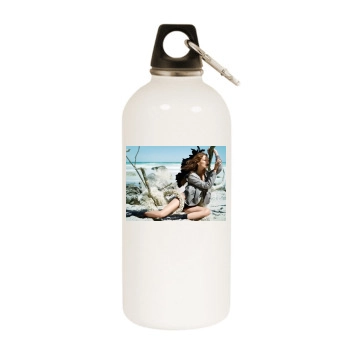 Edita Vilkeviciute White Water Bottle With Carabiner