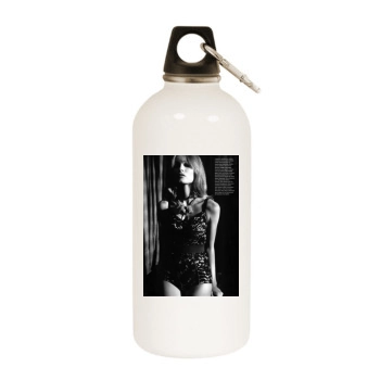 Edita Vilkeviciute White Water Bottle With Carabiner