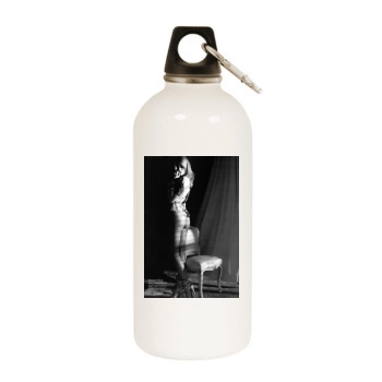 Edita Vilkeviciute White Water Bottle With Carabiner