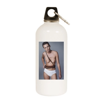 Edita Vilkeviciute White Water Bottle With Carabiner