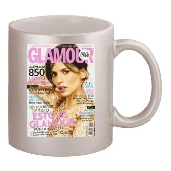 Elena Anaya 11oz Metallic Silver Mug