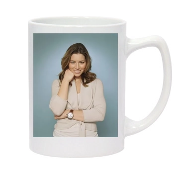 Jessica Biel 14oz White Statesman Mug