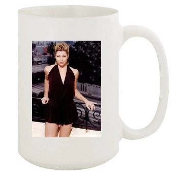 Jessica Biel 15oz White Mug