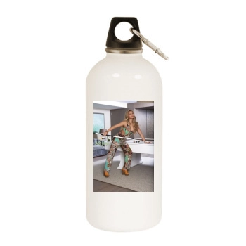 Elisandra Tomacheski White Water Bottle With Carabiner