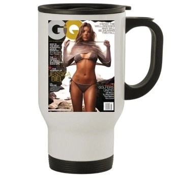 Jessica Biel Stainless Steel Travel Mug