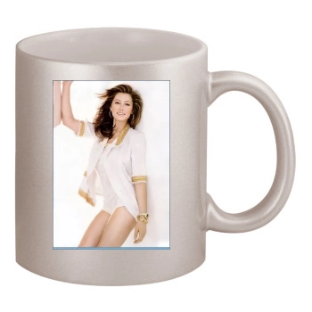 Jessica Biel 11oz Metallic Silver Mug