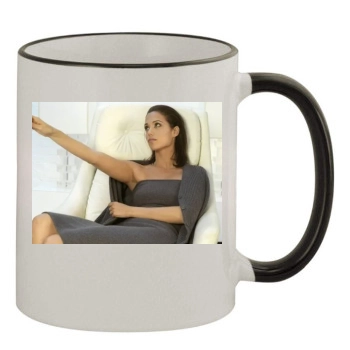 Elizabeth Berkley 11oz Colored Rim & Handle Mug