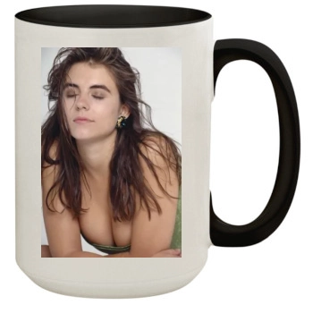 Elizabeth Hurley 15oz Colored Inner & Handle Mug