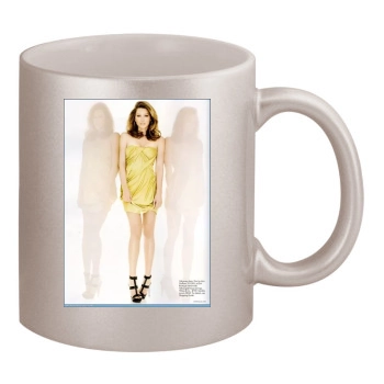 Jessica Biel 11oz Metallic Silver Mug