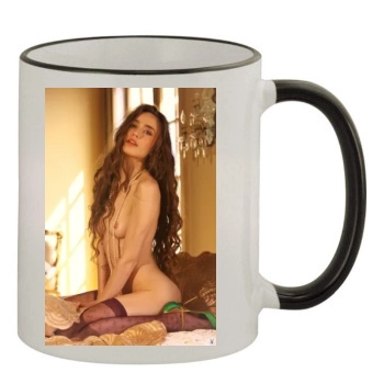 Elizabeth Jagger 11oz Colored Rim & Handle Mug