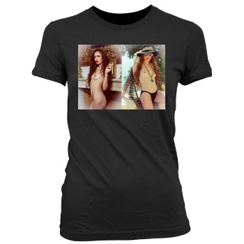 Elizabeth Jagger Women's Junior Cut Crewneck T-Shirt