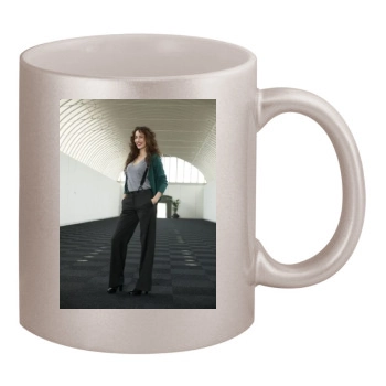 Elizabeth Jagger 11oz Metallic Silver Mug