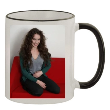 Elizabeth Jagger 11oz Colored Rim & Handle Mug