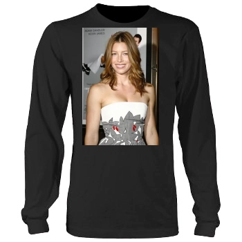 Jessica Biel Men's Heavy Long Sleeve TShirt