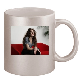 Elizabeth Jagger 11oz Metallic Silver Mug