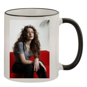 Elizabeth Jagger 11oz Colored Rim & Handle Mug