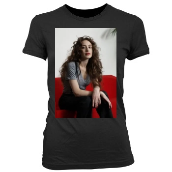 Elizabeth Jagger Women's Junior Cut Crewneck T-Shirt