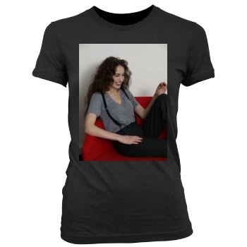 Elizabeth Jagger Women's Junior Cut Crewneck T-Shirt