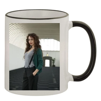 Elizabeth Jagger 11oz Colored Rim & Handle Mug