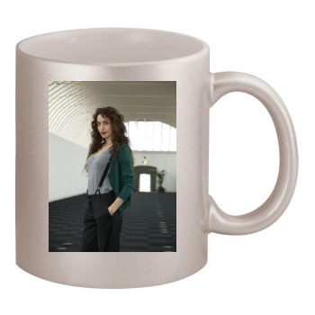 Elizabeth Jagger 11oz Metallic Silver Mug