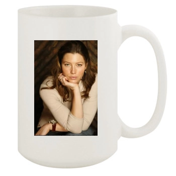 Jessica Biel 15oz White Mug