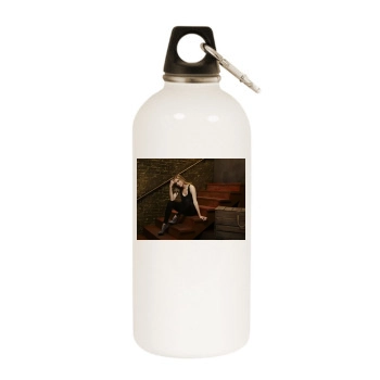 Elizabeth Mitchell White Water Bottle With Carabiner