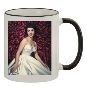 Elizabeth Taylor 11oz Colored Rim & Handle Mug