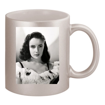 Elizabeth Taylor 11oz Metallic Silver Mug