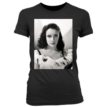 Elizabeth Taylor Women's Junior Cut Crewneck T-Shirt