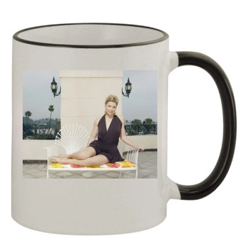 Jessica Biel 11oz Colored Rim & Handle Mug