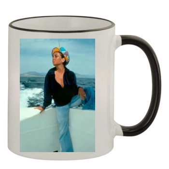 Elizabeth Taylor 11oz Colored Rim & Handle Mug